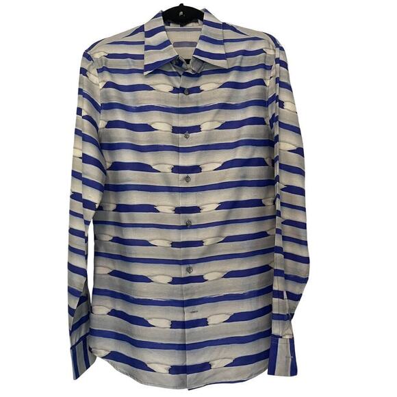 Roberto Cavalli Other - Roberto Cavalli Men's Fashion Silk Blend Shirt Made in Italy Size 41/16.5